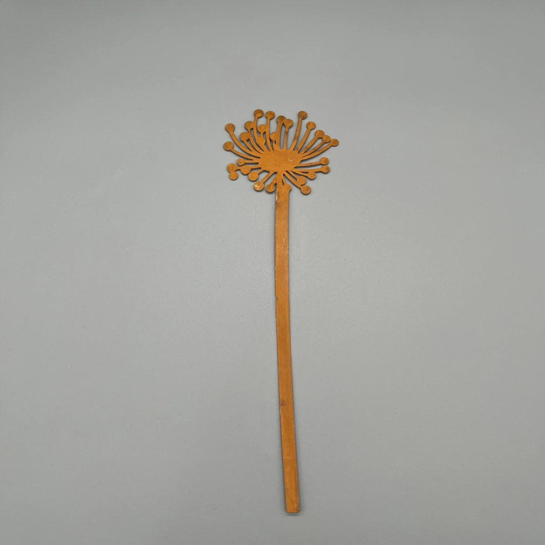 Blumenstecker Gartenstecker Wildblume in Rost