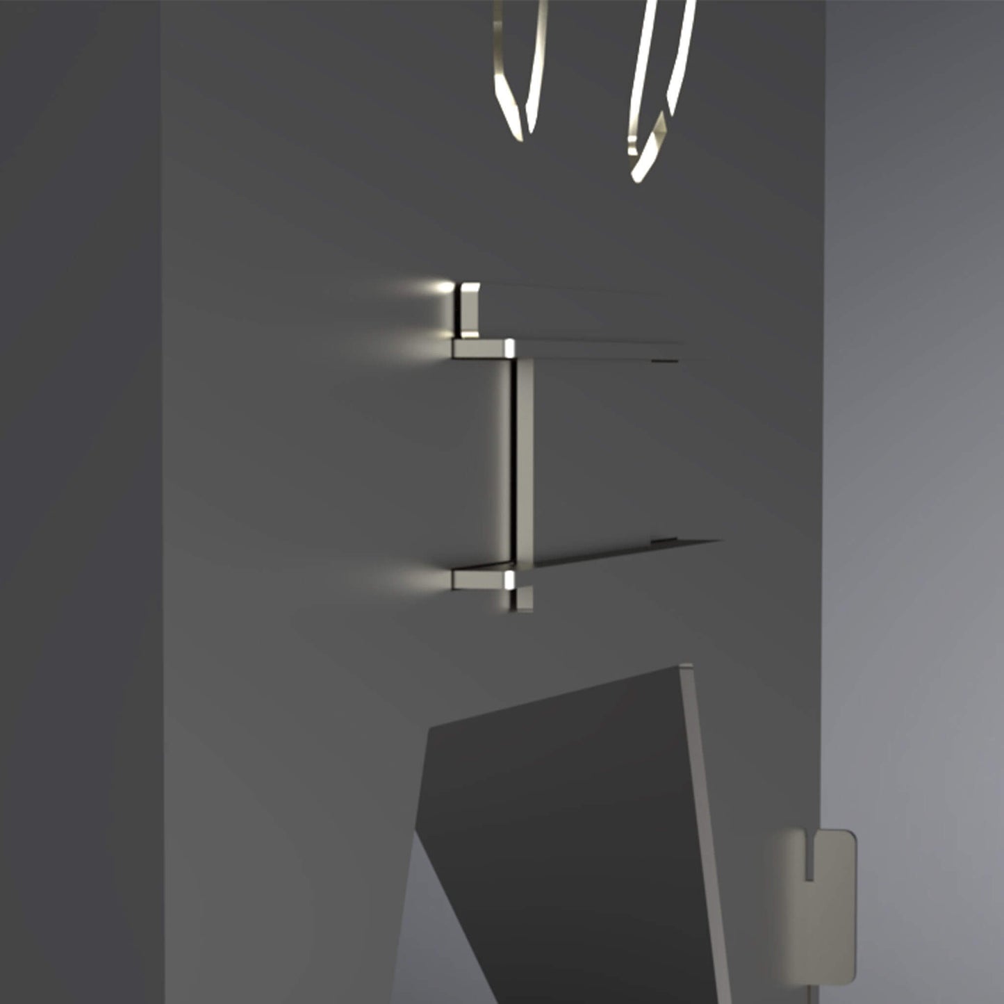 Stabilisator der Feuertonne. Splite an der Seite unter einem Motiv.