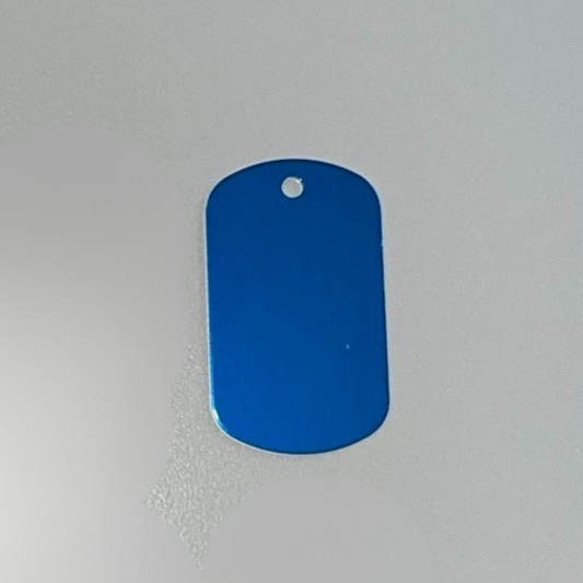 Schlüsselanhänger Plättchen in hell blau