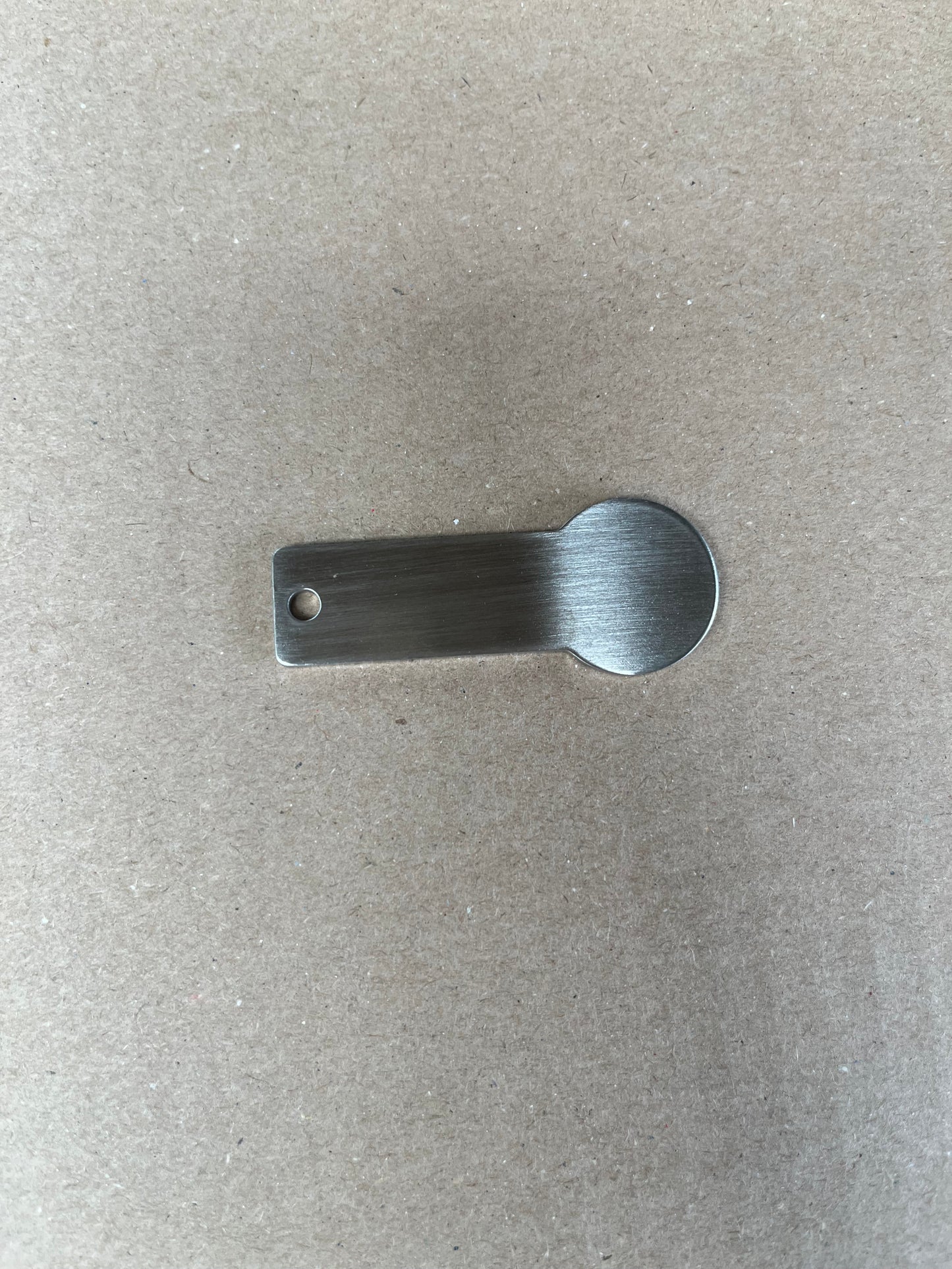 Einkaufchip Schlüsselanhänger in Edelstahl