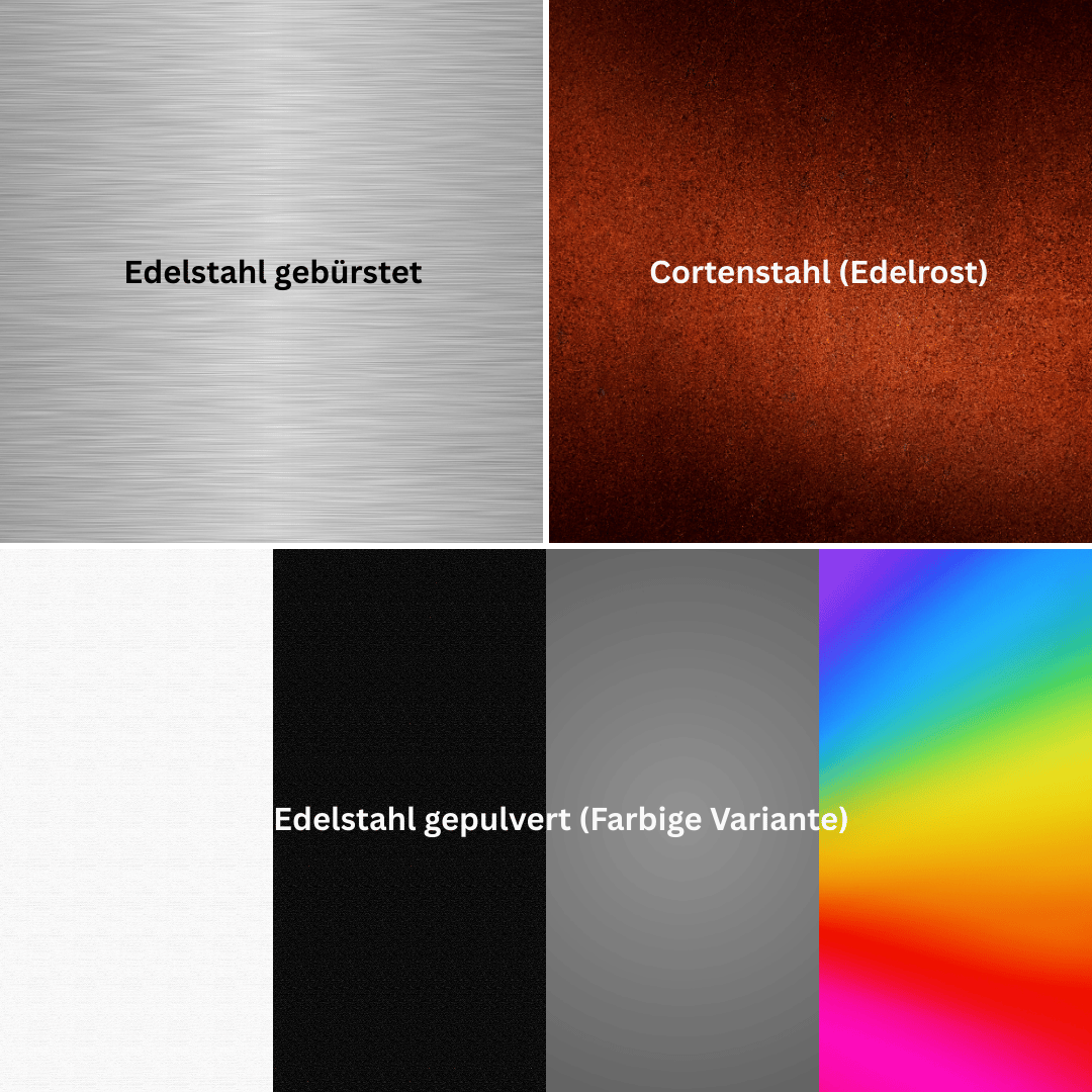 Collage mit Farbvarianten 