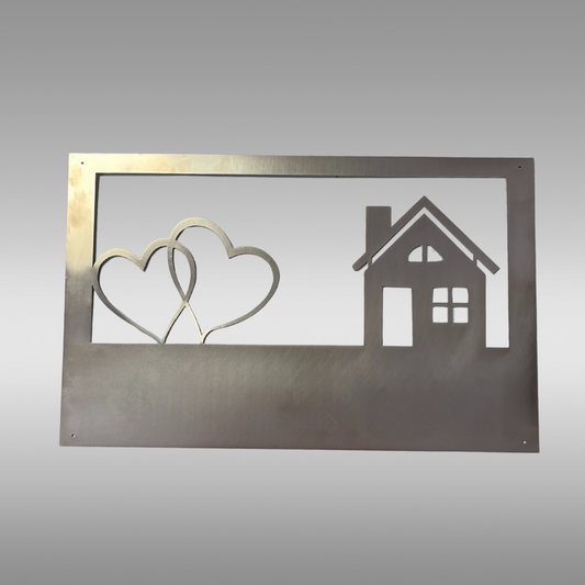 Wanddekoration Haus personalisierbar